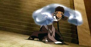 O último cosplay do Mestre do Ar se curva perfeitamente com Katara