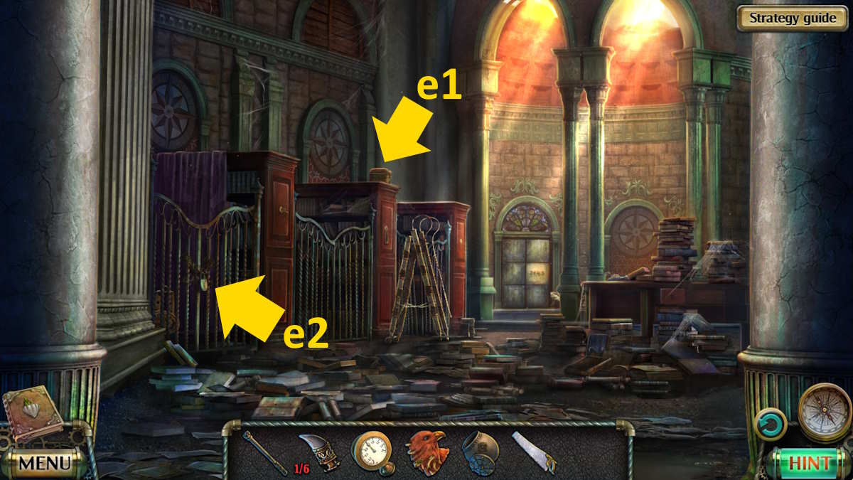 A biblioteca em Darkness and Flame 4 Enemy in Reflection
