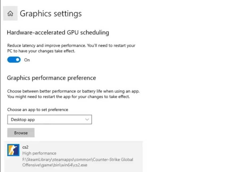 Configurações gráficas do CS2 Windows