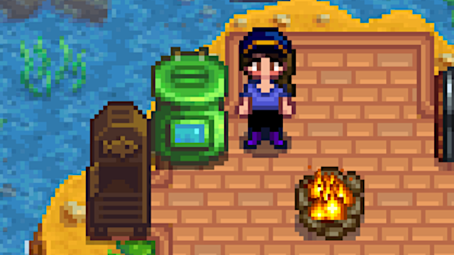 Poubelle à vers de luxo em Stardew Valley