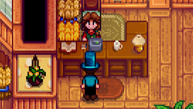 Marnie em seu rancho em Stardew Valley