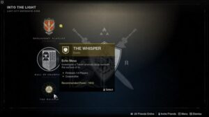 Como fazer a missão ‘The Whisper’ em Destiny 2 Into The Light