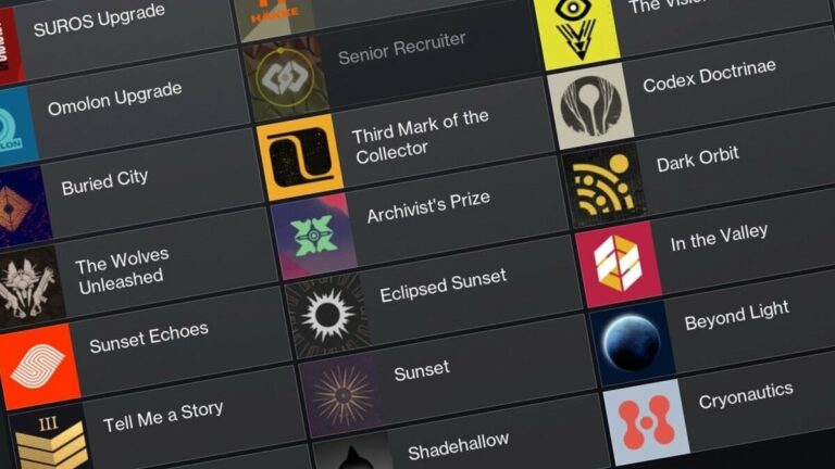 Todos os emblemas gratuitos para recuperação em Destiny 2 – repertórios