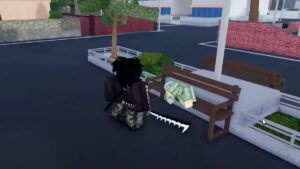 Type Soul Avatar Looking At Npc Nel On A Bench