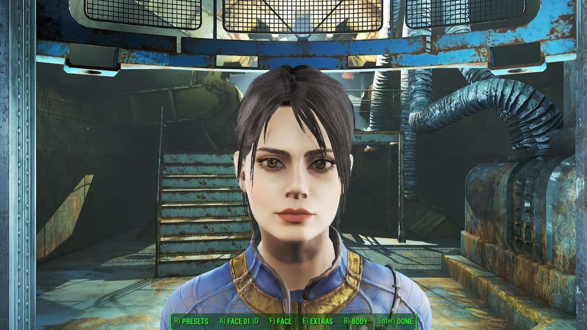 Lucy do Fallout criada via mod Fallout 4