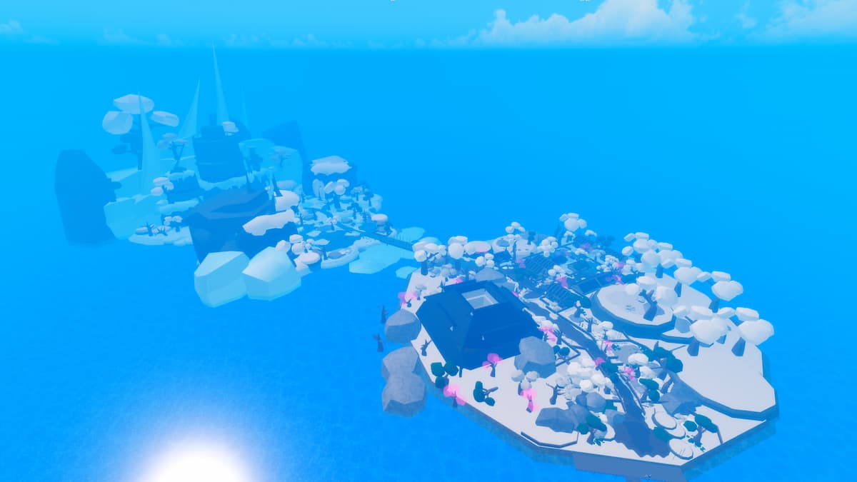 Ilhas cobertas de neve em Legacy Piece