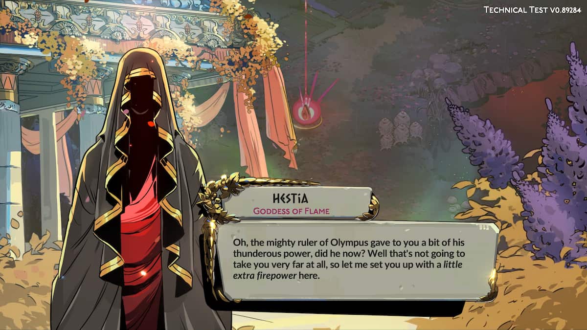 Encontrando Héstia no Hades 2.