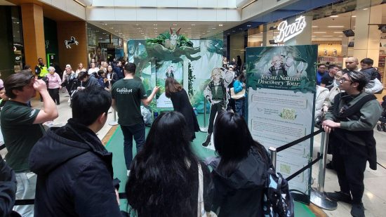 Dia da Terra de 2024 - o passeio de descoberta da natureza teyvat no shopping center Westfield de Londres