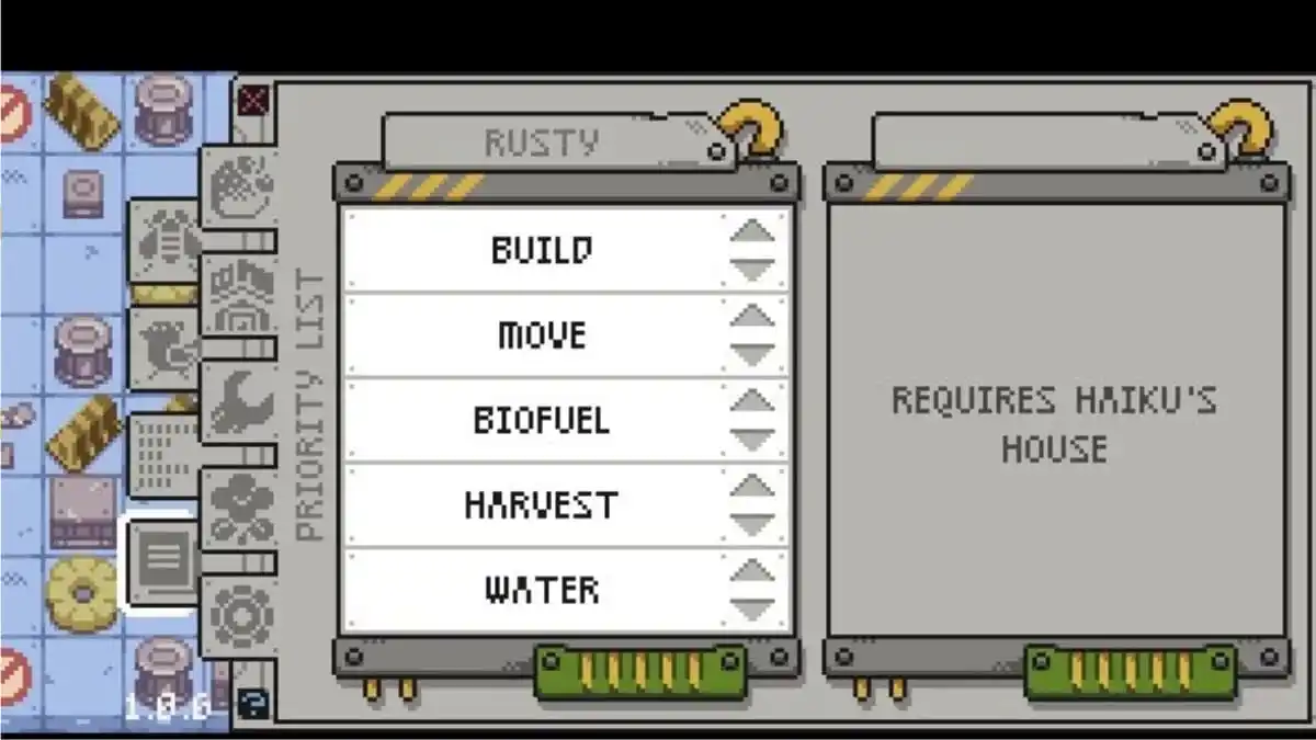 As prioridades das tarefas de Rusty em Rusty's Retirement.
