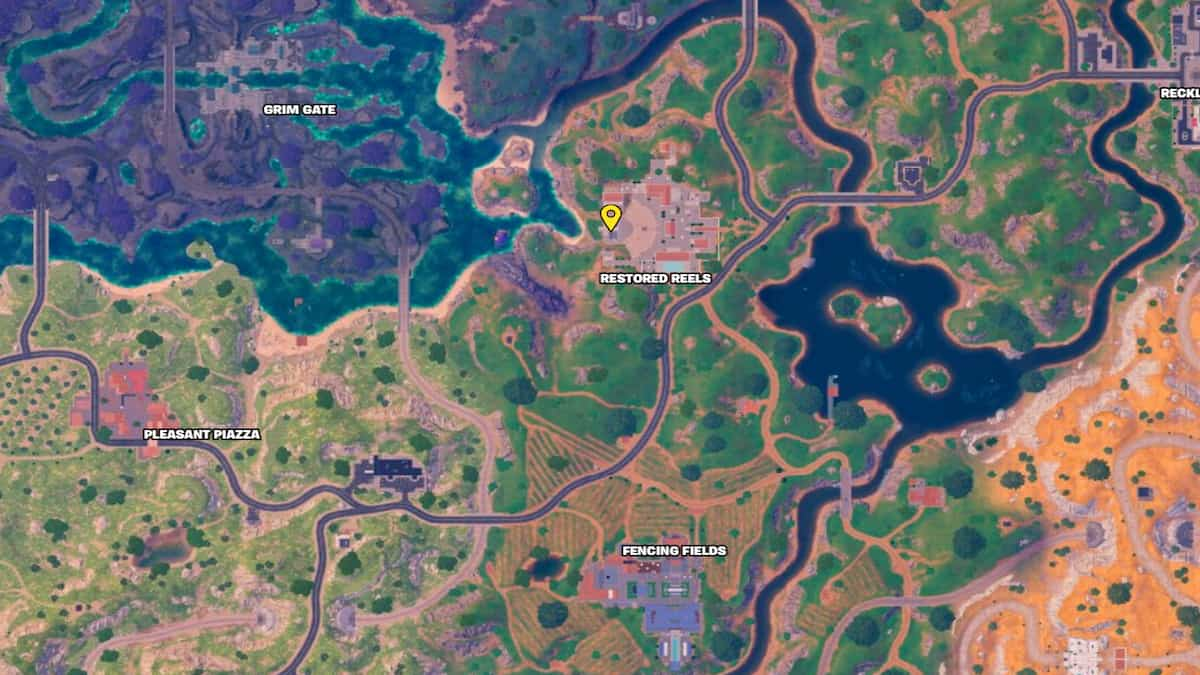 A localização dos carretéis restaurados em Fortnite 