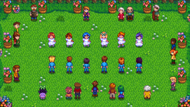 Dança das flores em Stardew Valley