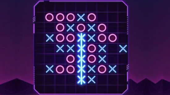 Jogue Tic Tac Toe - uma captura de tela do jogo Tic Tac Toe Glow