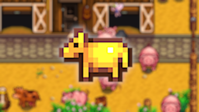 Animal cracker doré em Stardew Valley