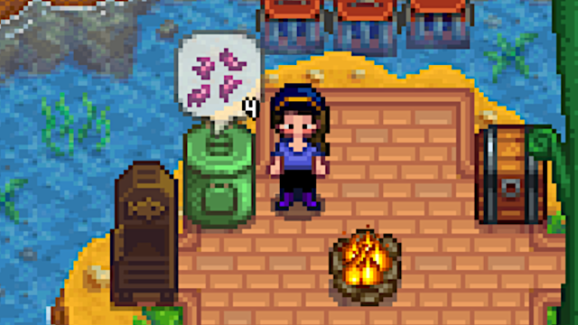 A poubelle à ver em Stardew Valley