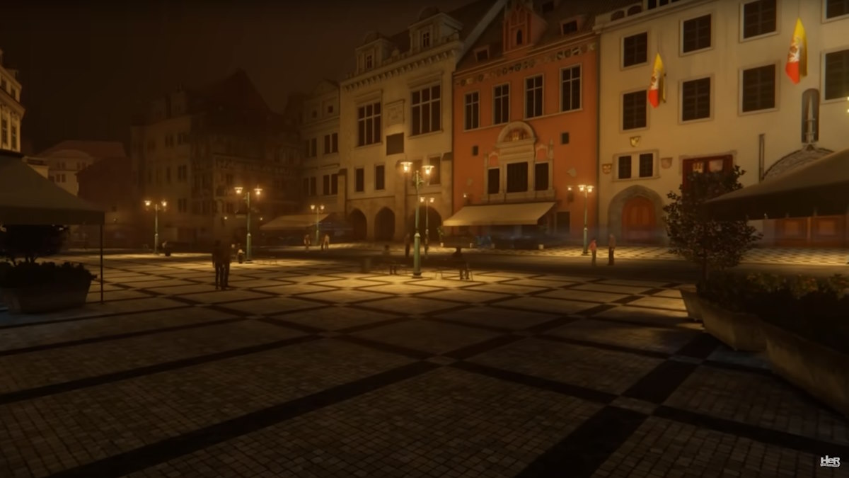 Uma cena de Praga do trailer oficial de Nancy Drew: O Mistério das Sete Chaves