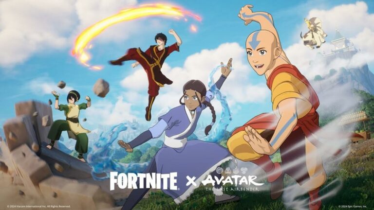 Evento Fortnite x Avatar adiciona Dobra de Fogo, Aang e muito mais