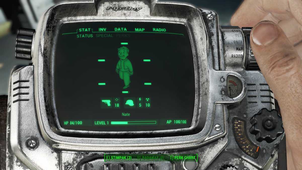 O programa de TV Fallout Pip-Boy como um mod em Fallout 4