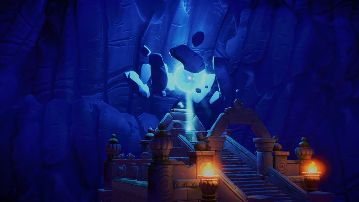 Jafar roubando a centelha da imaginação no Disney Dreamlight Valley