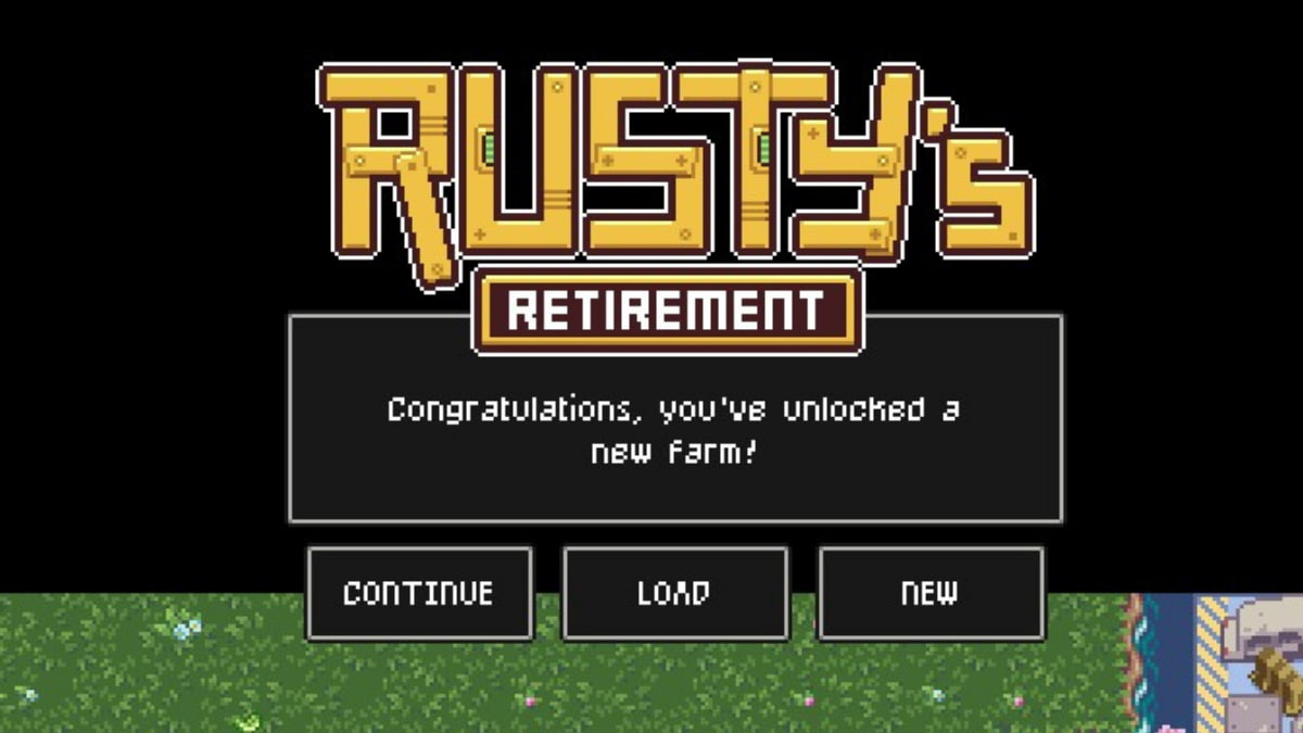 Desbloqueando a fazenda Sandy Desert em Rusty's Retirement.