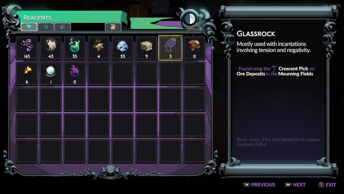 A quantidade de jogadores de Glassrock que podem extrair de um depósito de Glassrock em Hades 2