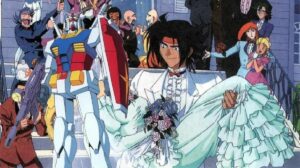 Gundam se torna viral graças ao terno de casamento de um fã