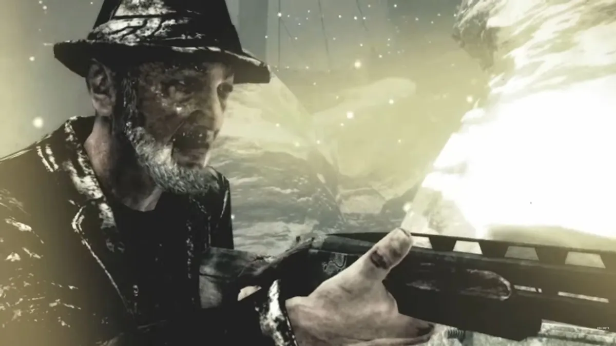 Robert Englund no mapa zumbi de Call of the Dead