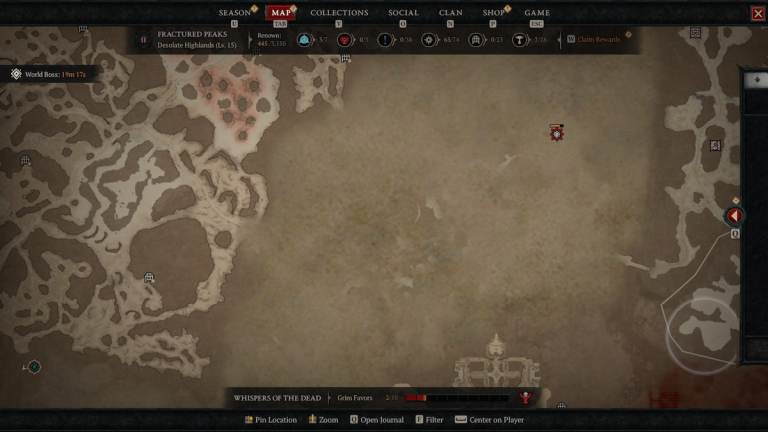 Como corrigir nenhum ícone no bug do mapa em Diablo 4 Temporada 4