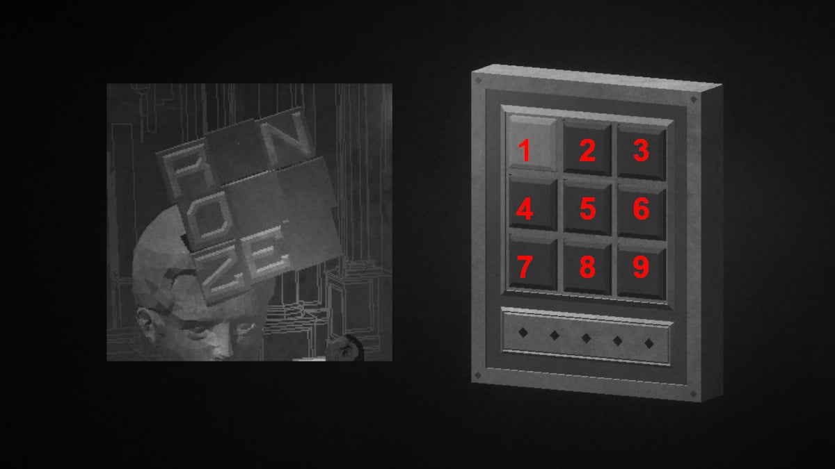 Como resolver o quebra-cabeça da porta da exposição em Lorelei and the Laser Eyes.