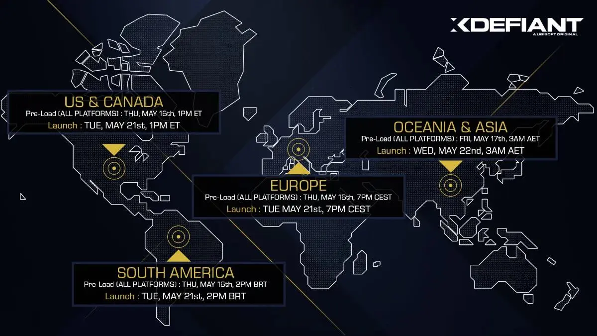 Pré-carregamento e tempos de inicialização do XDefiant