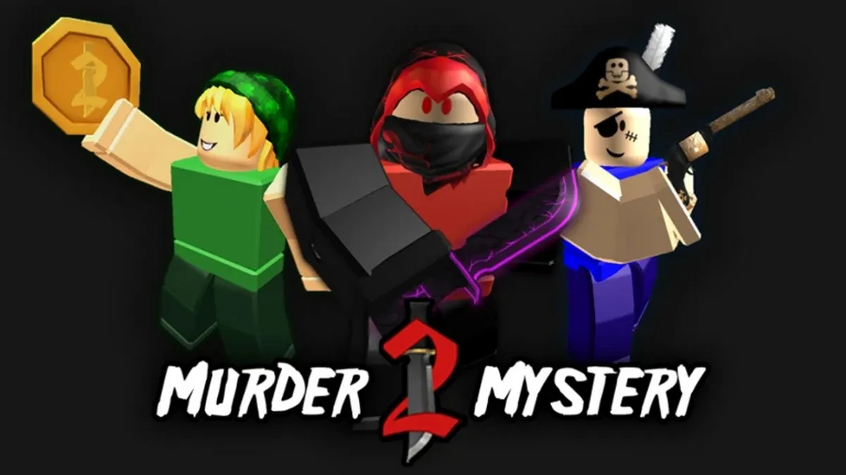 Personagens competindo em Roblox Murder Mystery 2