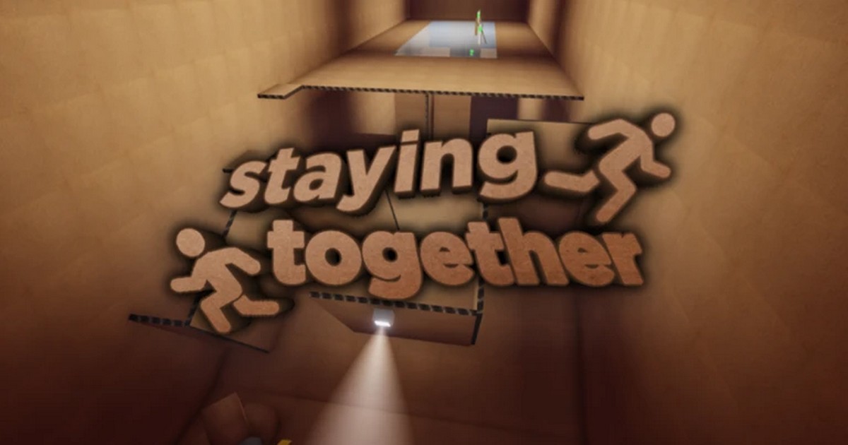 Um obby de cima em Roblox Staying Together