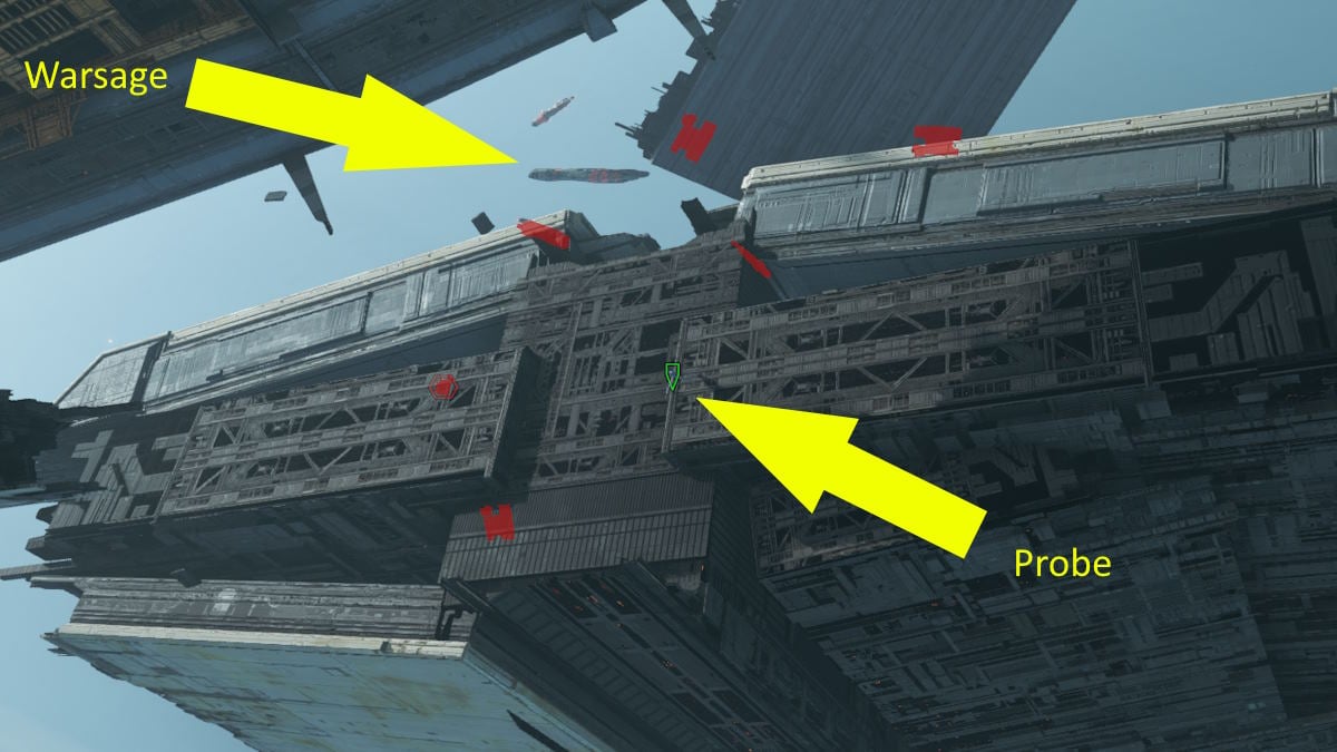 Sonda amigável que fornece dados sensoriais sobre as posições dos navios inimigos. 