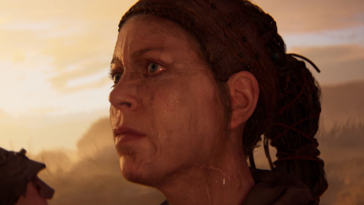 Senua olhando para longe em Senua's Saga: Hellblade II