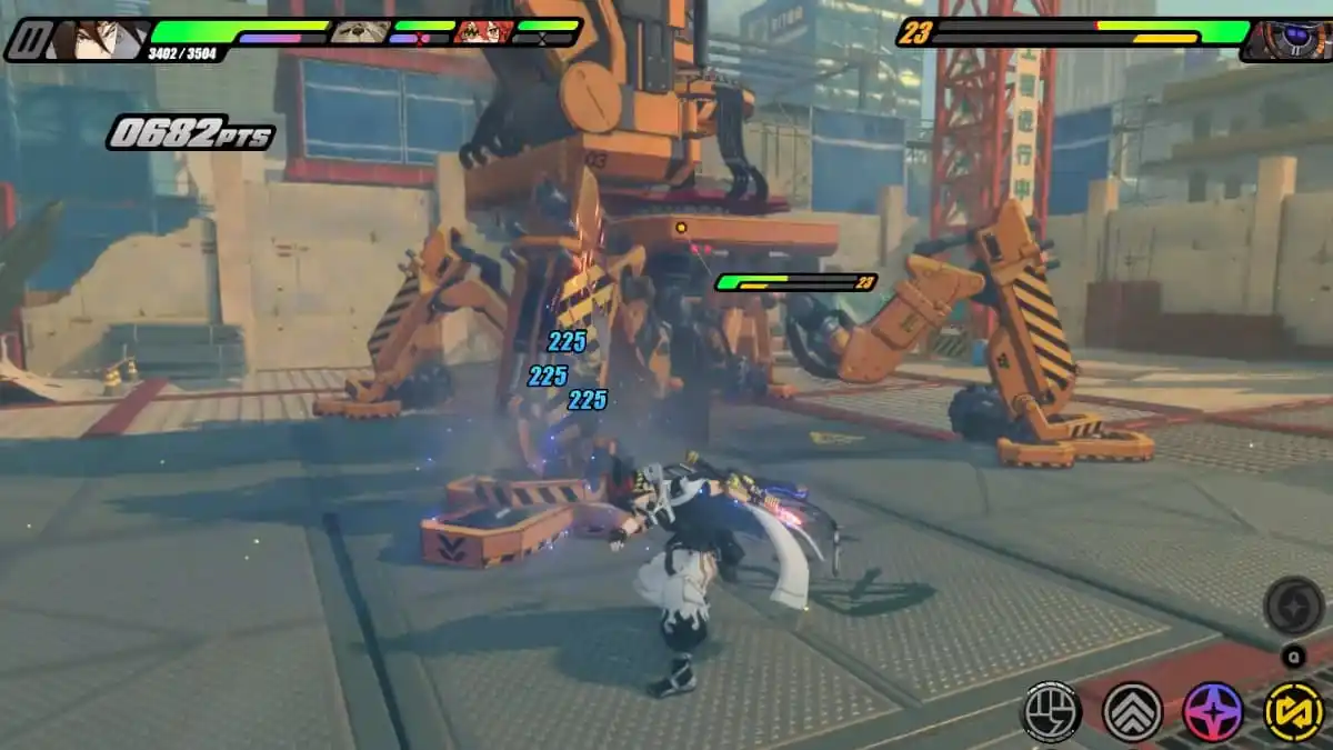 Captura de tela do combate Zenless Zone Zero