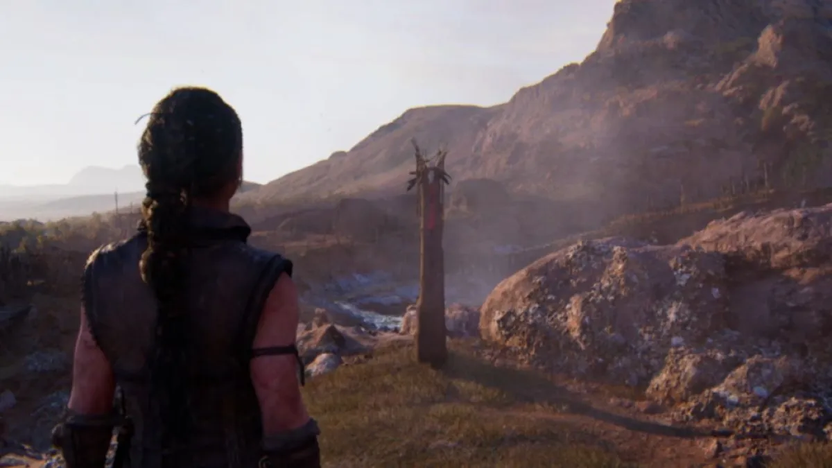 Lorestone no segundo capítulo da Saga de Senua: Hellblade II