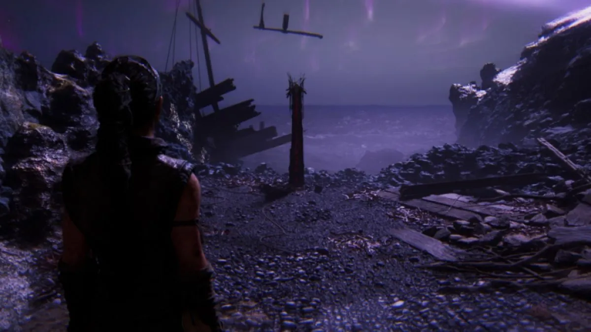 Lorestone na área secreta de Hellblade II