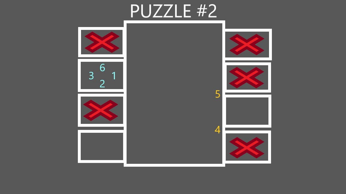 Diagrama do mapa com marcas numeradas para o segundo quebra-cabeça do cofre Zero Hour em Destiny 2. 