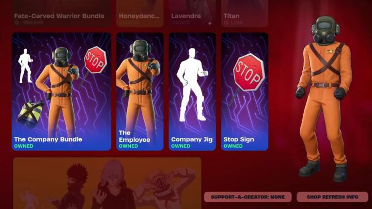 Todos os cosméticos da Lethal Company em Fortnite