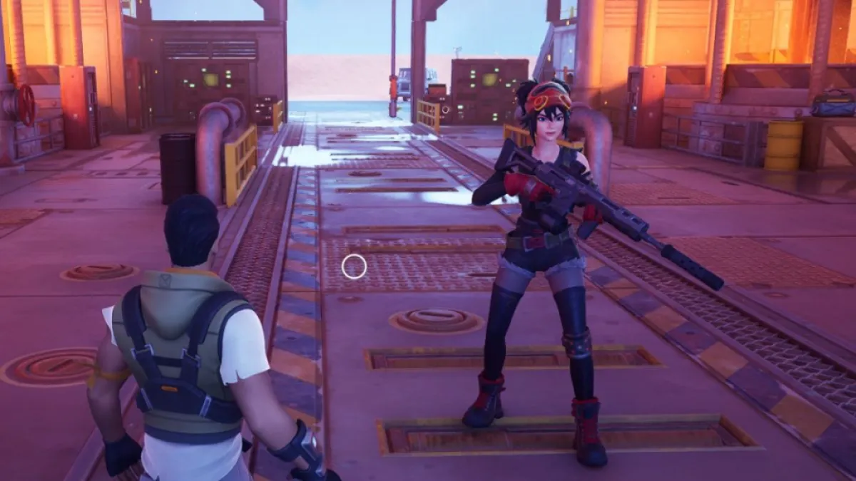 O maquinista na plataforma Redline em Fortnite Capítulo 5, temporada 3