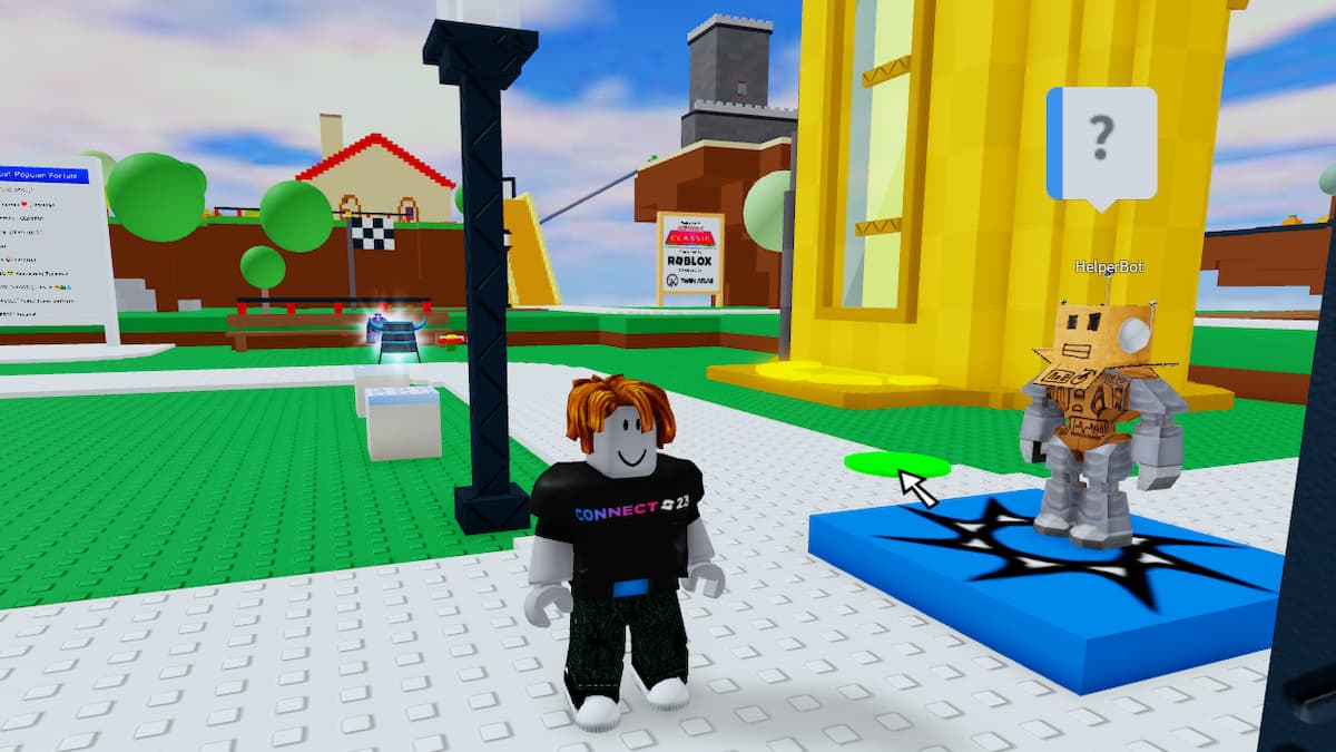 O Helperbot em Roblox The Classic