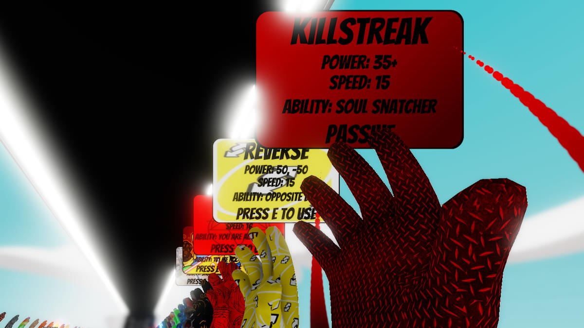 Comprando luva Killstreak em Roblox Slap Battles