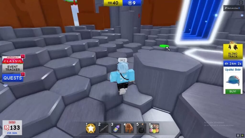 Roblox, o código clássico do portal de eventos