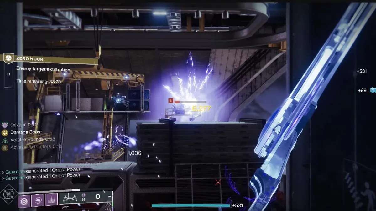 Piscando na missão exótica Zero Hour em Destiny 2