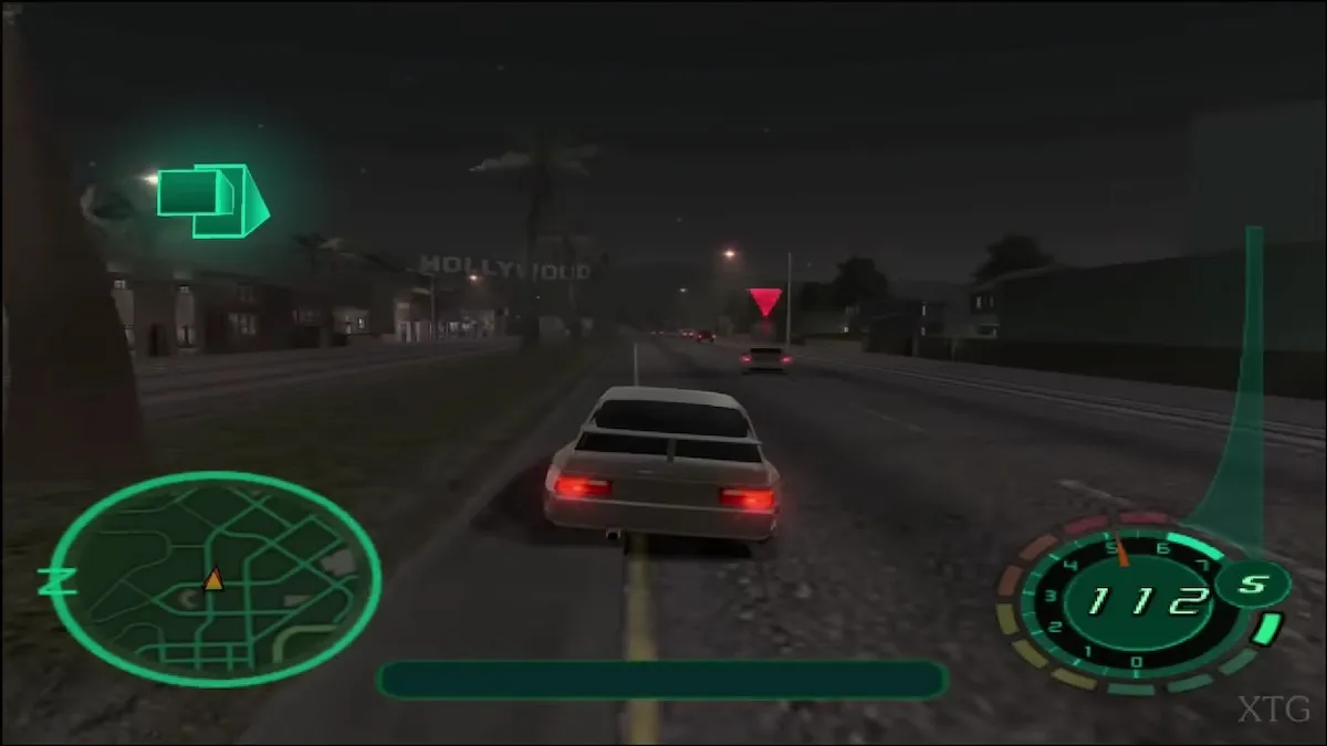 O início de um novo jogo de carreira em Midnight Club: II. 