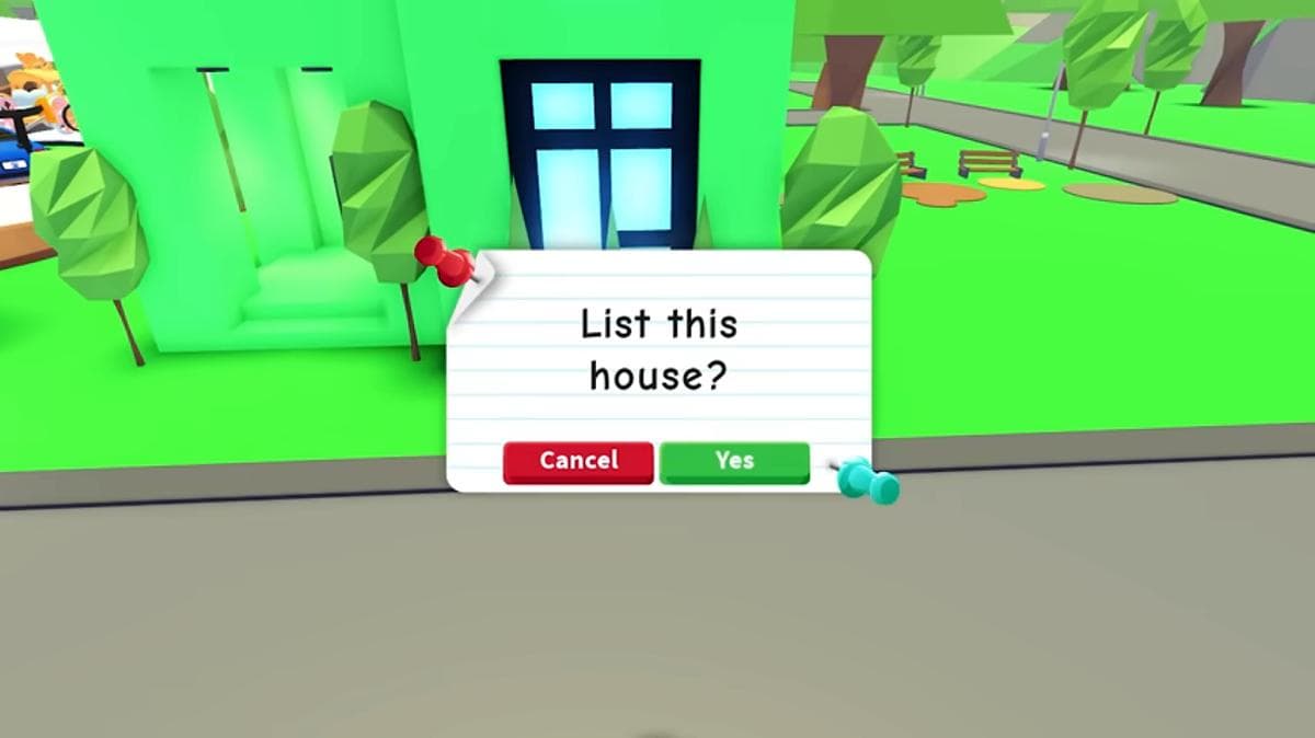 Confirmação de casas comerciais Roblox Adopt Me