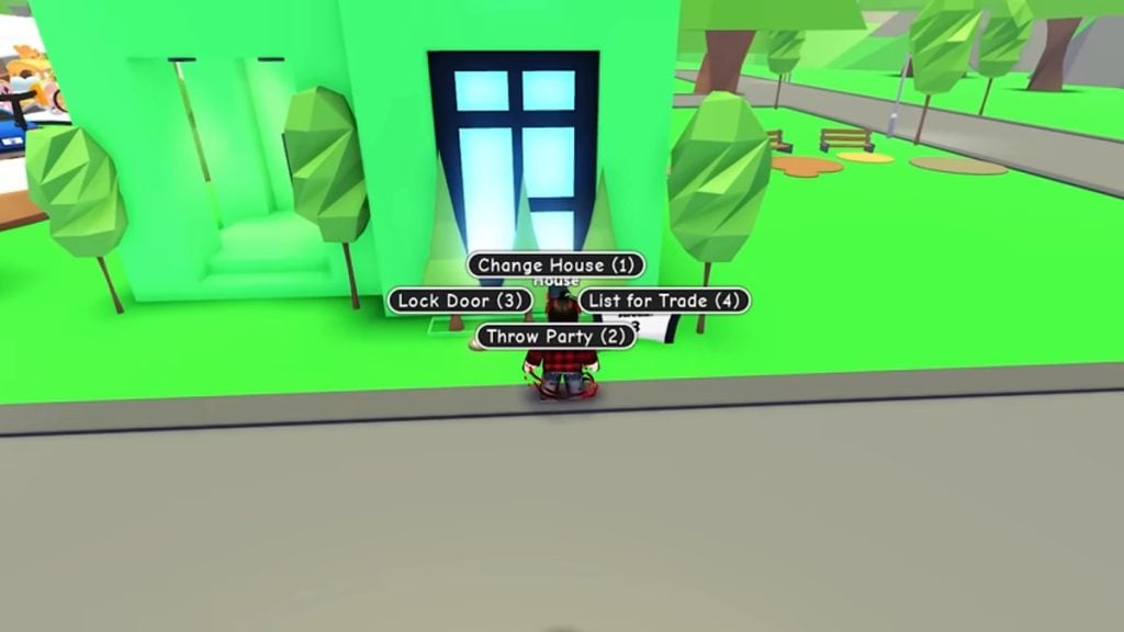 Opções de casa comercial Roblox Adote-me