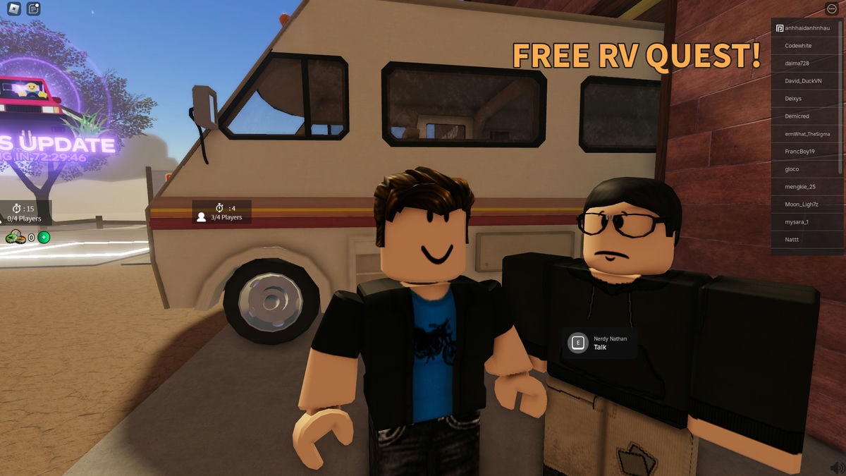 Estando com Nerdy Nathan em Roblox a Dusty Trip