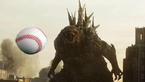 Godzilla 70º aniversário lança nova colaboração de beisebol
