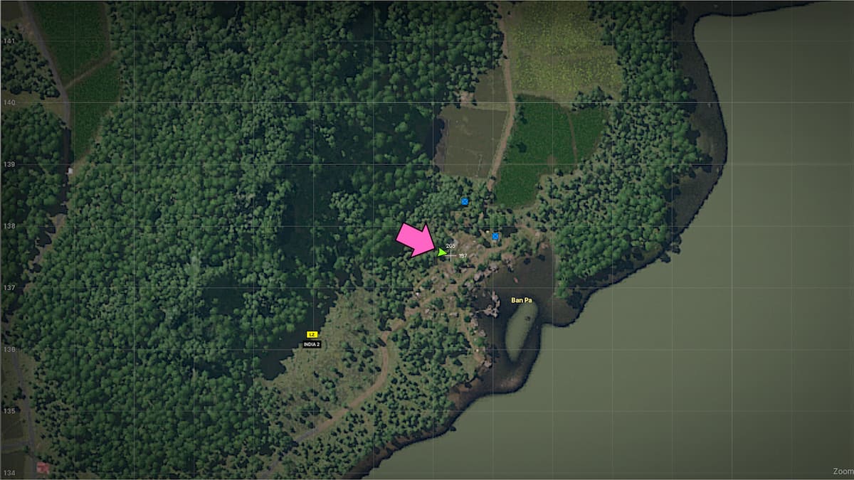 Uma área recortada do mapa em Gray Zone Warfare