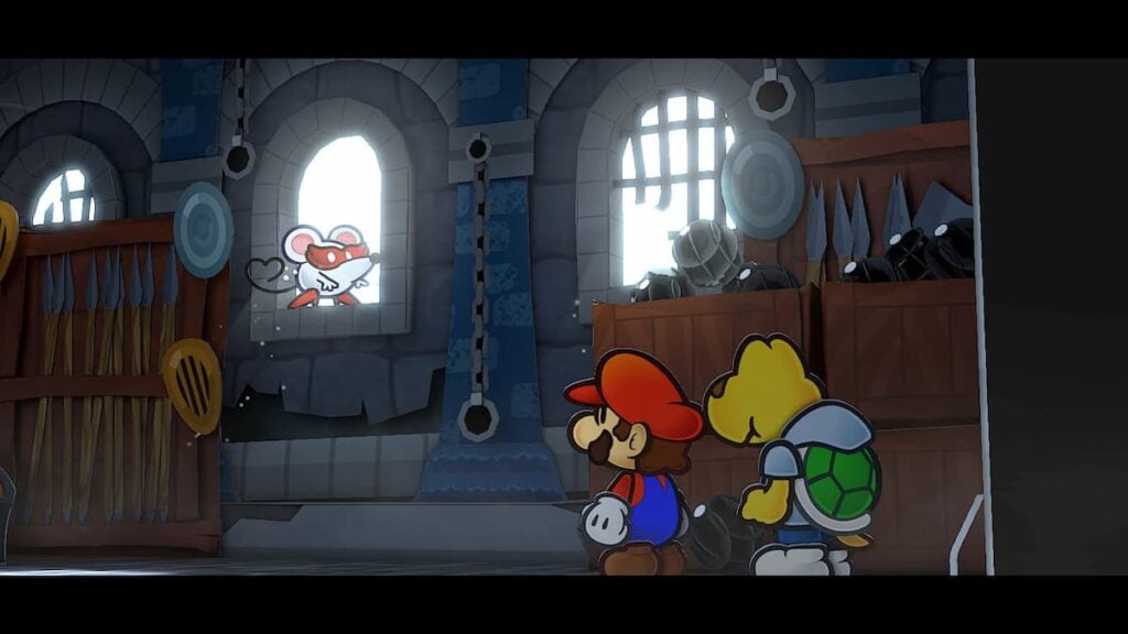 Arte da porta dos mil anos de Mario em papel.  2jpg